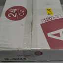 AOZITA 120 Sets - 24oz Clear Plastic Cups with Lids, Disposable Cups With Straw Slot Lids for Cold Drinks, Milkshake, Smoothie, Iced Coffee and TO-GO Drinkings