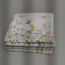 Audree 100 Pack Floral Cocktail Napkins Paper 3 Ply (5x5") - Wildflower Dinner Hand Paper Napkins for Wedding, Bridal, Baby Shower, Birthday, Tea Party, Garden Party, Anniversary Decorative Towels