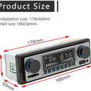 Classic 7" Single Din Car Radio,Bluetooth Car Stereo, FM Radio,Car Audio Receiver, Voice Control,Hands-Free Calling, Built-in Microphone,USB/SD/AUX,Support MP3/WMA/WAV, Dual.Car Multimedia Player