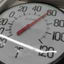 La Crosse 104-134 13.25 Round Indoor/Outdoor Analog Dial Thermometer