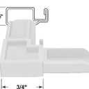 Prime-Line MP7729-50 Screen Frame Corner, 5/16 In. x 3/4 In., White Plastic (50 Pack)