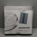 Chef's Star 16" Food Tray with Ice Compartment & Lid - 8 Section with Dip Holder Clear Acrylic Chilled Bowl for Lunch, Picnics & Parties