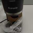 Single Serve Coffee Maker for K-Cup and Ground Coffee, Fast Brew, 6-12 oz Brew Sizes One Cup Coffee Machine Fits 5.5" Mugs, One-Button Small Coffee Maker with Descaling Reminder,Black (9.45 Inches)