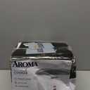 AROMA Rice Cooker, 3-Cup (Uncooked) / 6-Cup (Cooked), Small Rice Cooker, Oatmeal Cooker, Soup Maker, Auto Keep Warm, 1.5 Qt, White, ARC-363NG