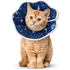 Mechpia Cat Cone Collar Soft, Cat Recovery Collar to Stop Licking, Protective Cat Neck Cone After Surgery for Small Medium Cats Kittens Puppies