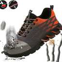 Steel Toe Work Shoes for Men Women Lightweight Industrial & Construction Slip Resistant Puncture Proof Safety