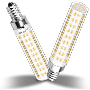 TZHILAN E12 Dimmable 100w Led Corn Light Bulb,3000K Warm White,AC120V 10W 1100 Lumen T4 LED Chandelier Light Bulbs for Ceiling Fan Pendant Lighting Salt Lamp,2 Pack