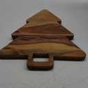 Affinity Decor Organic Acacia kitchen Cutting Chopping Board Platter Holder with Handles for Butcher Block Cheese and Vegetables Fruit & Salad (Christmas Tree Board 14"L x 11"W)