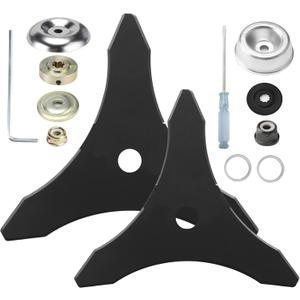 Eapele Brush Cutter Blade Weed Wacker Replacement Blade, Carbide Steel with Adapter Attachment, for 1" (25.4 mm or 20 mm Arbor), Compatible with Husqvarna, Stihl, Oregon, and Hitachi