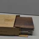 BAYKA Floating Shelves for Wall, Set of 3, Wall Mounted Rustic Wood Shelves for Bathroom, Bedroom, Living Room, Kitchen, Small Hanging Shelf for Books/Storage/Room Decor, Walnut-Like, 15.7in