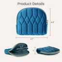 2026New Travel Jewelry Case, Small Travel Jewelry Bag with Zipper, 5-Layer velvet Travel Jewelry Pouch for Bracelet Rings Earring (TealBlue)
