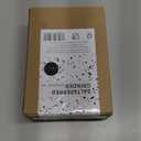 Non-Spill Salt and Pepper Grinder Set - Adjustable Ceramic Grinder - Minimalistic Spice Mill - Easy to Refill Condiments Dispenser - Wood & Soft-Coated Plastic - 6.2 x 2.2 inch (White & Grey)