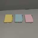 Small Notebook Journal with Pen, Mini Pocket Notepad for Women, Small Pocket Size Note pads for Note Taking, Pink, Yellow, Sky Blue Note Book