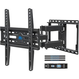 Mounting Dream TV Wall Mount for 32-65 Inch Television,Mount with Swivel and Tilt, Full Motion Bracket with Articulating Dual Arms, Fits 16inch Studs, Max VESA 400X400 mm, 99lbs, MD2380