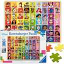 Ravensburger - Disney Color Palette - 100 Piece Jigsaw Puzzle - Exciting, Colorful Grid of Disney and Pixar Favorites - Mickey & More - Premium Quality - Ideal Gift - Screen-Free Fun - Children Age 6+