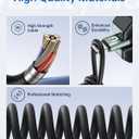 UYOUNG USB C Cable for Car 3FT, Coiled USB A to USB C Fast Charging Cable, USB-C Cable Compatible with iPhone 17/16/15/Samsung Galaxy S20 S10 S9 S8 Plus Note 10 9 8 and More USB C Devices