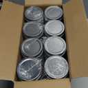 novelinks 8 oz Clear Plastic Jars with Airtight Lids, 16 Pack Plastic Mason Jars with Lids 8oz, Refillable Storage Slime Containers & Small Spice Jar for Kitchen Organization (16 Pack,Silver)