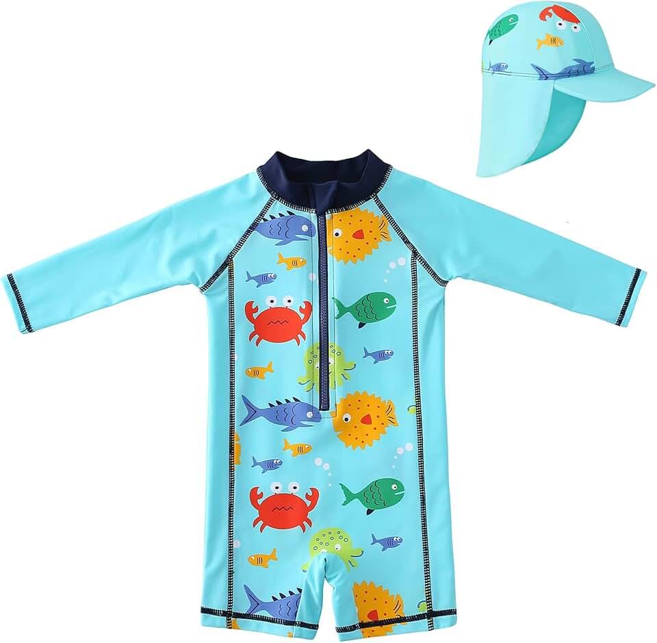 Sweegentle Baby Swimwear One-Piece Swimsuit UPF 50+ -Sun Protective Sunsuit 18/24 M