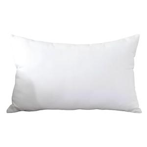TAOSON Decorative 100% Cotton Canvas Square Solid Toss Pillowcase Cushion Cover Pillow Case with Hidden Zipper Closure Only Cover No Insert - White 12"x20"(30x50cm)