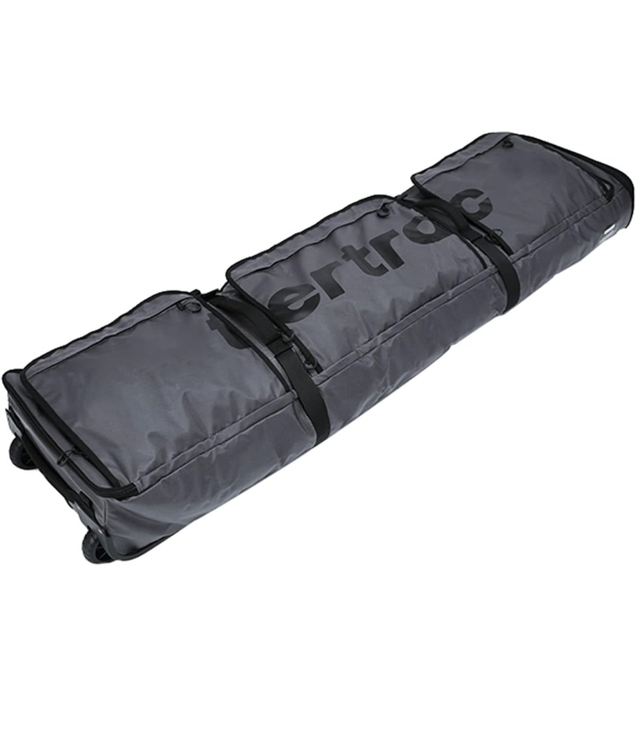 Single/Double Snowboard Bag with Wheels, Waterproof and Wear-resistant Fabric Large Capacity Ski Bag, Adjustable Boot Sports Travel Backpack for Road Travel,E,145cm
