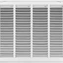 Howeall 20"W x 16"H [Duct Opening Size] Steel Return Air Filter Grille - Removable Face/Door for 1 inch Filters -HVAC Vent Cover Grill - White [Outer Dimensions: 22 5/8"W X 18 5/8"H]