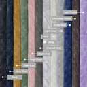 2 x Lecloud Leia Dusty Blue Sheer Valance for Windows 14 Inch Length 2 PCS, Dual Rod Pockets Living Room Bedroom Short Curtains, Jacquard Clip Textured Leaf Window Treatments, 40 W x 14 L