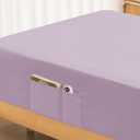Twin XL Fitted Sheet Only - Premium 1800 Super Soft & Cozy Microfiber, Wrinkle, Fade, Shrinkage Resistant Deep Pocket Twin XL Size Fitted Bottom Sheet, Lavender Set of Two