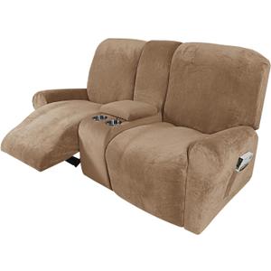 Recliner Sofa Covers, Stretch Reclining Couch Covers, Recliner Sofa Slipcovers Stripe Jacquard Recliner Couch Cover Furniture Protector Covers for Pet Kid