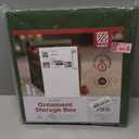 Nonwoven Ornament Storage Box, Green