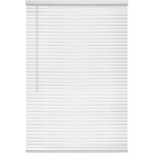 Eclipse 1 Inch Mini Blinds for Windows, 30 Inch Wide x 48 Inch Long, White Vinyl, Light Filtering Cordless Window Blinds, Quick Installation, Safe for Children & Pets, Wand Tilt for Easy Operation