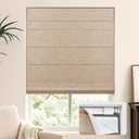 LazBlinds No Drill Cordless Roman Shades for Windows, 42" W x 60" H, Sunset | Tool-Free Blackout Thermal Insulated UV Blocking Window Blinds, Lightweight Fabric Blinds for Indoor Windows  Sunset, 42" W × 60" H
