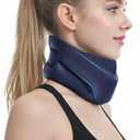 Neck Brace Cervical Collar Neck Support Blue Size L