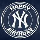 8.3 x 11.7 Inch Edible Square Cake Toppers  NY yankee Themed Birthday Party Collection of Edible Cake Decorations
