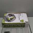 JASIWAY Dish Drying Rack in Sink, Expandable Stainless Steel Dish Drainers for Kitchen Counter, Dish Dryer Rack for Inside Sink, Over The Sink Dish Racks with Utensil Holder, Silver