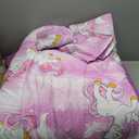 Yibeizi Unicorn Full Size Sheet Set for Girls, Kids Cute Princess Printed Bedsheet Microfiber Deep Pocket Bedding Sheets & Pillowcases 4 Pieces