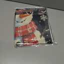 4pack Winter Snow Throw Pillow Case Buffalo Check Plaid with Snowman Santa Cushion Covers Christmas Winter Holiday Farmhouse Decorative Pillowcases 18 x 18 Inches for Sofa Couch(Pink)