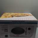 Nostalgia Retro Countertop Microwave Oven - Large 800-Watt - 0.9 cu ft - 12 Pre-Programmed Cooking Settings - Digital Clock - Kitchen Appliances - Ivory