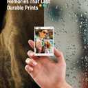 Liene Zink Pearl K100 Photo Paper 2x3 50 Sheets, Premium Photo Printer Paper w/Adhesive Back, Waterproof, Smudge Proof, Tear Proof, Instant Photo Paper Compatible w/Liene 2x3 Photo Printer Scrapbook
