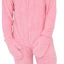 Briefly Stated Adult Unisex A Christmas Story Bunny Union Suit Pajama Halloween Cosplay Costume (Pink), XL