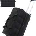 BAGSMART 40L Rolling Duffle Bag with Wheels and Handle, TSA Underseat Carry On Bags for Travel with Shoe Compartment, Black