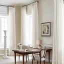 Natural Pinch Pleat Linen Curtains 96 Inch Length 6 Panels Set for Bedroom Dining Room Semi Sheer Linen Boho Farmhouse Neutral Window Curtains 96 Inches Long for Living Room Nursery 50x96