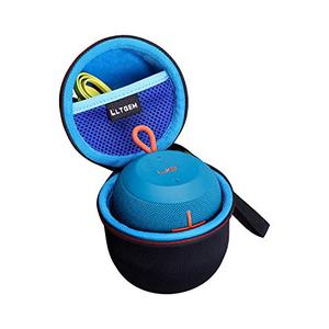 LTGEM Case Compatible with Ultimate Ears WONDERBOOM 4 / Play / 3/2 Portable Waterproof Speaker, Black+Blue