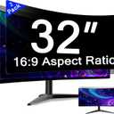[2 Pack] 32 Inch Computer Privacy Screen for 16:9 Aspect Ratio Widescreen Monitor, Eye Protection Anti Glare Blue Light Computer Monitor Privacy Filter, Removable Anti-Scratch 32in Protector Film