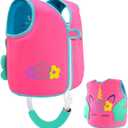 Pottwal Swim Vest for Kids - Swim Jacket - Made of Neoprene & EPE - with Adjustable Crotch Strap, Small