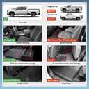 Floor Mats for Chevy Silverado/GMC Sierra 1500 Crew Cab (2019-2025) & 2500HD/3500HD Crew Cab (2020-2025) - with Rear Underseat Storage Compartment (Excludes Models w/Factory Plastic Storage)