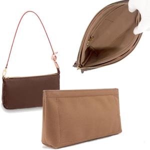 Lckaey Purse Organizer for Large Liner Compatible with Pochette AccessoriesPouch Inside Insert 3039-brown (9*1.71*4.2in)