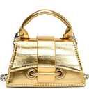 FALETO Mini Purses for Women Y2K Top Handle Crossbody Bag Stylish Tiny Clutch Shoulder Handbag for Cocktail Party Prom