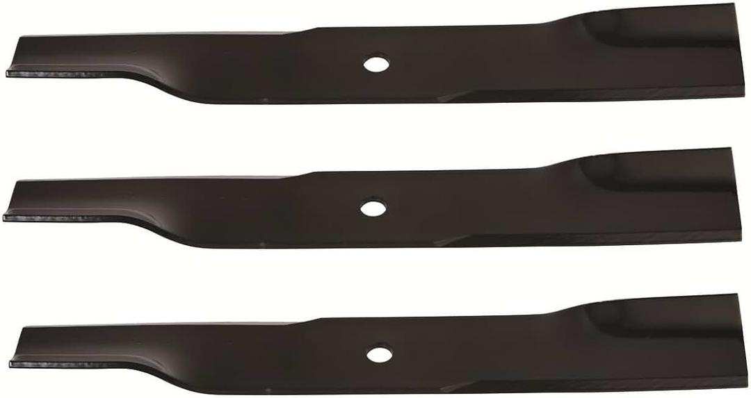 Oregon 52 Inch Lawn Mower Blades, Fits Hustler, Dixie Chopper & More | 3-Pack High-Lift Blade for 52" Deck, 17-7/8" Length, Replacement for Hustler 603995, 783753, Dixie Chopper 30227-52X & More
