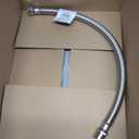 Eastman 24 Inch Steel-Flex Water Heater Connector, 3/4 Inch FIP Swivel x 3/4 Inch MIP Rigid, Flexible Braided Stainless Steel, 48255