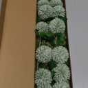 Floroom 12pcs Sage Green Faux Silk Mums Artificial Flowers Bulk Fake Chrysanthemums with Stems for DIY Wedding Table Centerpieces Floral Arrangements Vase Fillers Home Decorations